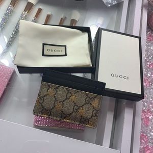 Authentic Gucci Bee Card Case